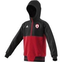 adidas County Tyrone GAA Tiro 17 Presentation Jacket - Youth - Black/Red