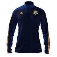 adidas County Tipperary Ladies LGFA Mi Team 14 Quarter Zip - Youth - New Navy/Cobalt/Collegiate Gold