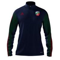 adidas Mayo Mi Team 14 Quarter Zip - Youth - New Navy/Forest/University Red