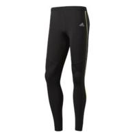 adidas response long tights mens blacksolar yellow