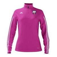 adidas County New York GAA Mi Team 14 Quarter Zip - Womens - Intense Pink/White