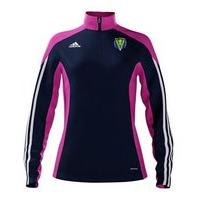 adidas County Roscommon GAA Mi Team 14 Quarter Zip - Womens - New Navy/Intense Pink/White