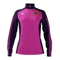 adidas County Kilkenny GAA Mi Team 14 Quarter Zip - Womens - Intense Pink/Collegiate Purple