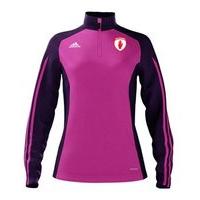 adidas County Tyrone GAA Mi Team 14 Quarter Zip - Womens - Intense Pink/Collegiate Purple