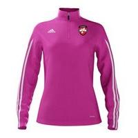 adidas County Derry GAA Mi Team 14 Quarter Zip - Womens - Intense Pink/White