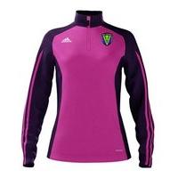 adidas County Roscommon GAA Mi Team 14 Quarter Zip - Womens - Intense Pink/Collegiate Purple
