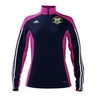 adidas County Tipperary Ladies LGFA Mi Team 14 Quarter Zip - Womens - New Navy/Intense Pink/White