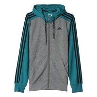 adidas essentials hooded jacket mens core heathereqt green