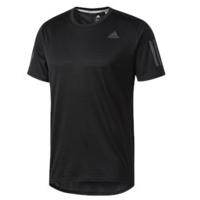 adidas Response Short Sleeve Running Tee - Mens - Black