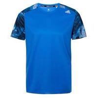 adidas Response Running Tee - Mens - Ray Blue/Black