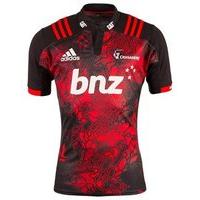 adidas Canterbury Crusaders Territory Super Rugby 2017 Jersey - Mens - Black/Scarlet