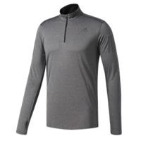 adidas Response 1/2 Zip Long Sleeve Running Top - Mens - Grey