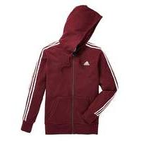 adidas essential 3stripe full zip hoodie