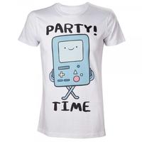 Adventure Time Beemo Party Time! Large T-Shirt - White