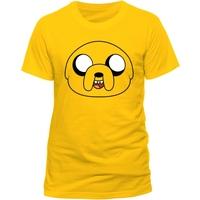 adventure time jake face unisex small t shirt yellow