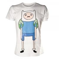 adventure time finn white t shirt small