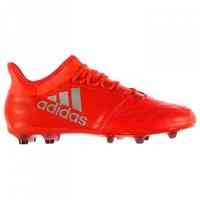 adidas x 162 leather fg mens football boots solar red