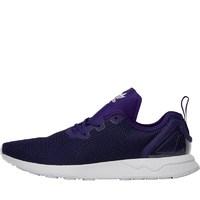 adidas Originals ZX Flux ADV Asymmetrical Trainers Core Purple/Core Black/White