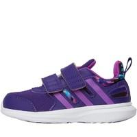 adidas Infant Girls Hyperfast 2.0 CF Trainers Collegiate Purple/Shock Purple/Shock Slime