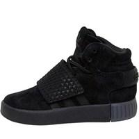 adidas originals infant boys tubular invader strap trainers blackblack ...