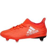 adidas junior x 163 sg football boots solar redsilver metallichi res r ...