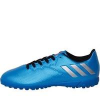 adidas junior messi 164 tf astro football boots shock bluemetallic sil ...