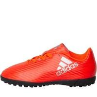 adidas Junior X 16.4 TF Astro Football Boots Solar Red/Silver Metallic/Hi-Res Red