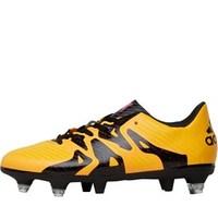 adidas Junior X 15.3 SG Football Boots Solid Gold/Core Black/Shock Pink