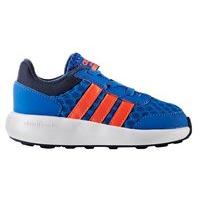 adidas Cloudfoam Race Infants Trainers - Boys - Blue/Solar Red/Navy