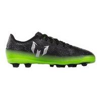 adidas Messi 16.4 FxG Jr Football Boots - Youth - Dark Grey/Silver Metallic/Solar Green