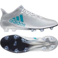 adidas X 17.1 Firm Ground Football Boots - White/Energy Blue/Clear Gre, White/Blue/Grey/Clear