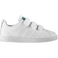 adidas vs advantage clean cmf c girlss childrens shoes trainers in whi ...