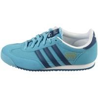 adidas dragon j girlss childrens shoes trainers in blue