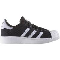 adidas Superstar J Cblackftwwhtftwwht girls\'s Children\'s Shoes (Trainers) in Black