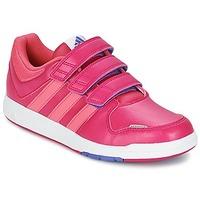 adidas LK TRAINER 6 CF K girls\'s Children\'s Shoes (Trainers) in pink