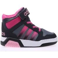 adidas Neo BB9TIS Dark Greypink girls\'s Children\'s Shoes (High-top Trainers) in grey