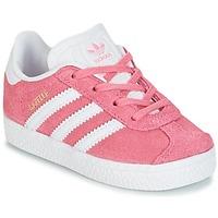 adidas GAZELLE I girls\'s Children\'s Shoes (Trainers) in pink
