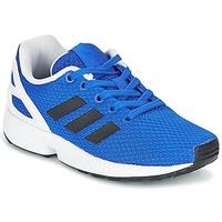 adidas zx flux c boyss childrens shoes trainers in blue