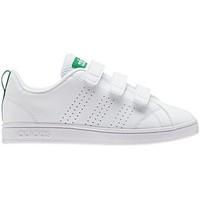 adidas vs advantage clean cmf c boyss childrens shoes trainers in whit ...