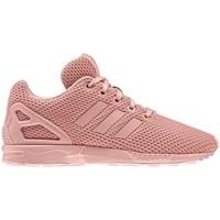 adidas zx flux j girlss childrens shoes trainers in pink