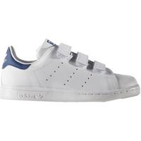 adidas Stan Smith CF boys\'s Children\'s Shoes (Trainers) in white