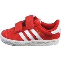 adidas Gazelle 2 CF I girls\'s Children\'s Shoes (Trainers) in red