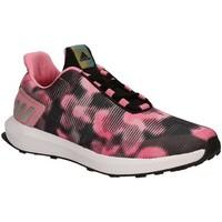 adidas ba9438 sport shoes kid pink girlss childrens trainers in pink