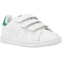 adidas Stan Smith CF I girls\'s Children\'s Shoes (Trainers) in white