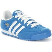 adidas dragon j boyss childrens shoes trainers in blue