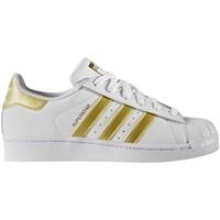 adidas superstar j girlss childrens shoes trainers in white