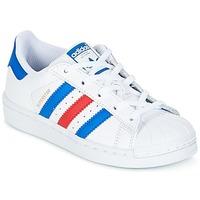 adidas superstar c boyss childrens shoes trainers in white