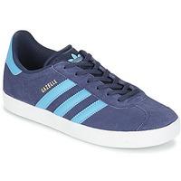 adidas GAZELLE J boys\'s Children\'s Shoes (Trainers) in blue
