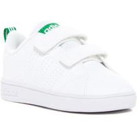 adidas vs advantage clean cmf c girlss childrens shoes trainers in whi ...