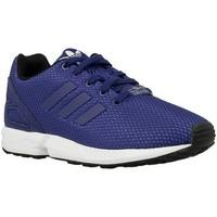 adidas zx flux c girlss childrens shoes trainers in blue